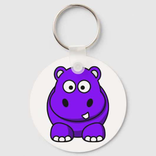 Porte-clés Hippo Purple (Recto)