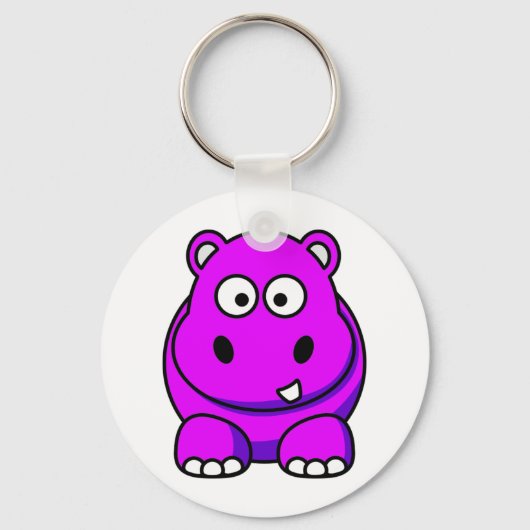 Porte-clés Hippo rose (Recto)