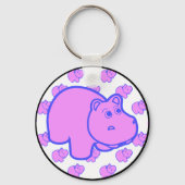 Porte-clés Hippo violet (Recto)