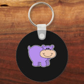 Porte-clés hippo violet (Recto)