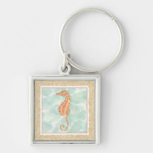 Porte-clés Hippocampe d'orange d'océan