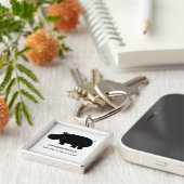 Porte-clés Hippopotame (Côté)