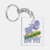 Porte-clés Hippopotame de surfer (Devant gauche)