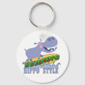 Porte-clés Hippopotame de surfer (Recto)
