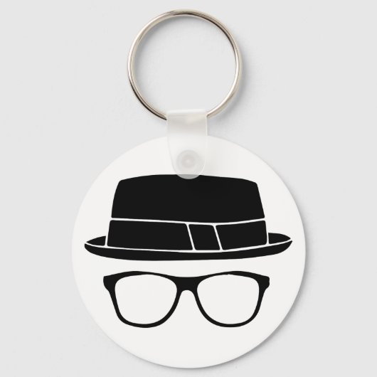 Porte-clés Hipster Fedora (Recto)