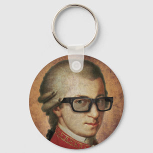 Porte-clés Hipster Mozart musique classique