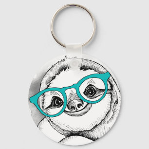 Porte-clés Hipster Sloth