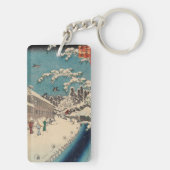Porte-clés Hiroshige hiver paysage Japon pays (Dos)