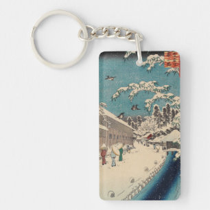 Porte-clés Hiroshige hiver paysage Japon pays