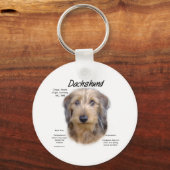 Porte-clés Histoire à poils durs de Dachshund (Recto)