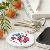 Porte-clés Histoire d'amour pour la Saint Valentin (Devant Droit)