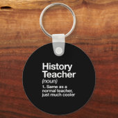 Porte-clés Histoire Définition de l'enseignant Retour école P (Recto)