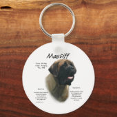 Porte-clés Histoire des mastiff abricot (Recto)