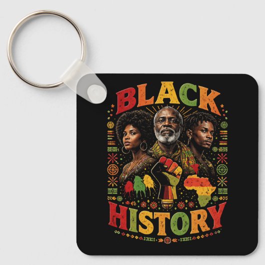 Porte-clés Histoire des Noirs (Recto)