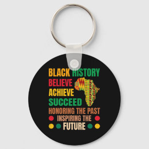 Porte-clés Histoire des Noirs honorer le passé Inspirant Homm