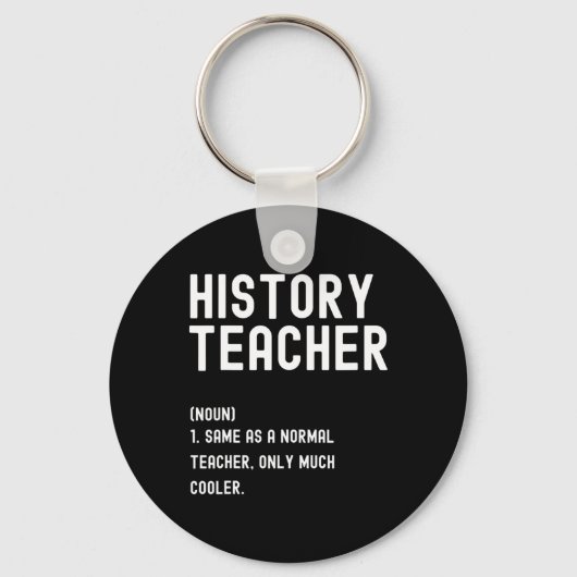 Porte-clés Histoire Enseignant Définition Premier jour de l'é (Recto)