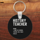 Porte-clés Histoire Enseignant Définition Premier jour de l'é (Recto)