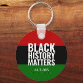 PORTE-CLÉS HISTOIRE NOIRE QUESTIONS 24 7 365 BHM (Recto)