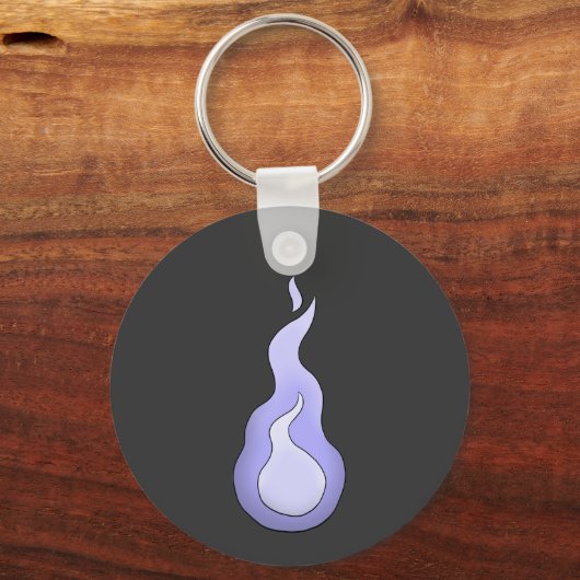 Porte-clés Hitodama flamme : Esprit japonais Yokai (Recto)