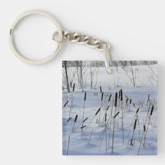 Porte-clés Hiver au Québec (Devant)