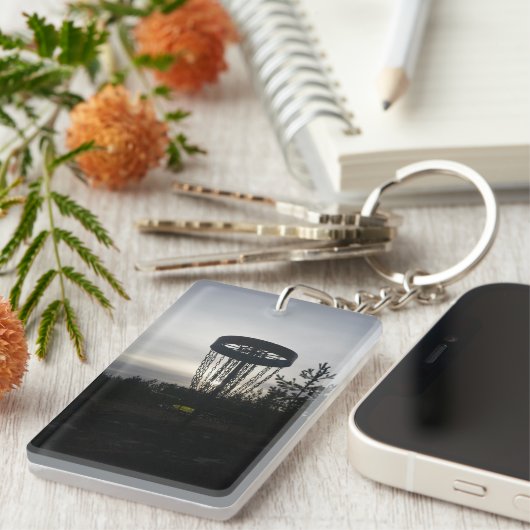 Porte-clés Hiver de Discgolf (Devant droit)