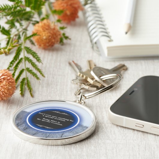 Porte-clés Hiver inspirant (Côté)