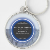 Porte-clés Hiver inspirant (Devant)