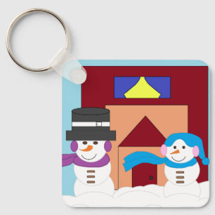 Porte-clés Hiver neigeux