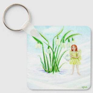 Porte-clés Hiver Snowdrop Fairy Magie