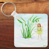 Porte-clés Hiver Snowdrop Fairy Magie (Recto)