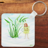 Porte-clés Hiver Snowdrop Fairy Magie (Verso)