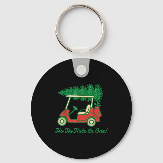 Porte-clés Ho Ho Hole In One Santa Golf Christmas Holiday Gol (Recto)