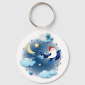 Porte-clés Ho ho ! Père Noël dans l'avion (Recto)