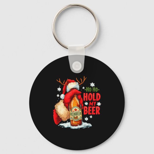 Porte-clés Ho Ho Tiens ma bière (Recto)