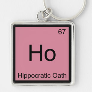 Porte-clés Ho - Serment d'Hippocrate Symbole d'élément de chi