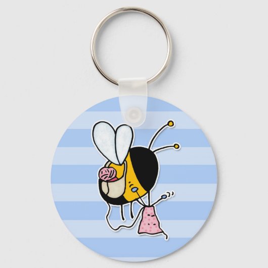 Porte-clés hobby - plutôt abeilles tricot pas de texte (Recto)