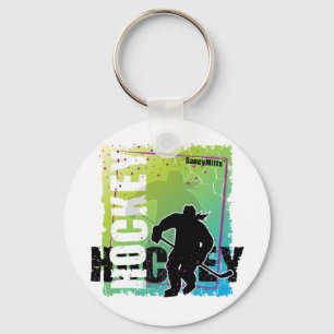 Porte-clés Hockey Abstrait (femelle)