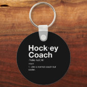 Porte-clés Hockey Coach Fun Sport Coach Définition (Recto)