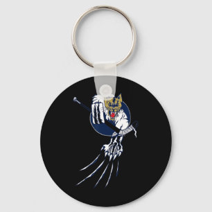 Porte-clés Hockey Cougar Lion Chat Glace Bête Gardien Logo Ho