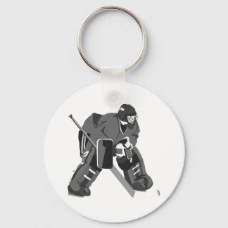Porte-clés Hockey Grey Goalie