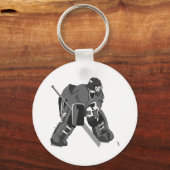 Porte-clés Hockey Grey Goalie (Recto)