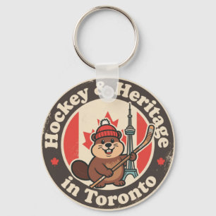 Porte-clés Hockey & Patrimoine_ Toronto Rétro Canadien