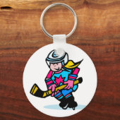 Porte-clés Hockey pour filles (Recto)