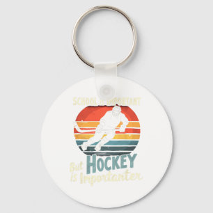 Porte-clés Hockey Prioritaire sur l'École Drôle