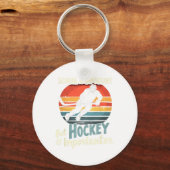 Porte-clés Hockey Prioritaire sur l'École Drôle (Recto)