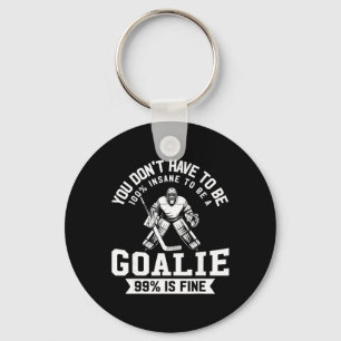 Porte-clés Hockey sur glace Drôle Gardien de hockey Gardien H