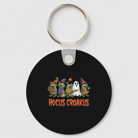 Porte-clés Hocus Croakus Frog Halloween Magic Spell Funny Wit (Recto)