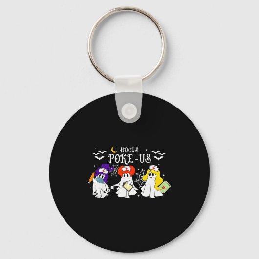Porte-clés Hocus Ke-us Witch Nurse Halloween Medical Lab Tech (Recto)