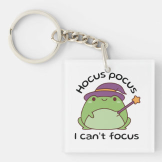 Porte-clés Hocus Pocus Je ne peux pas me concentrer Grenouill