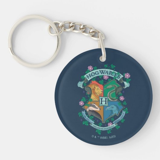 Porte-clés HOGWARTS™ Floral Crest (Devant)